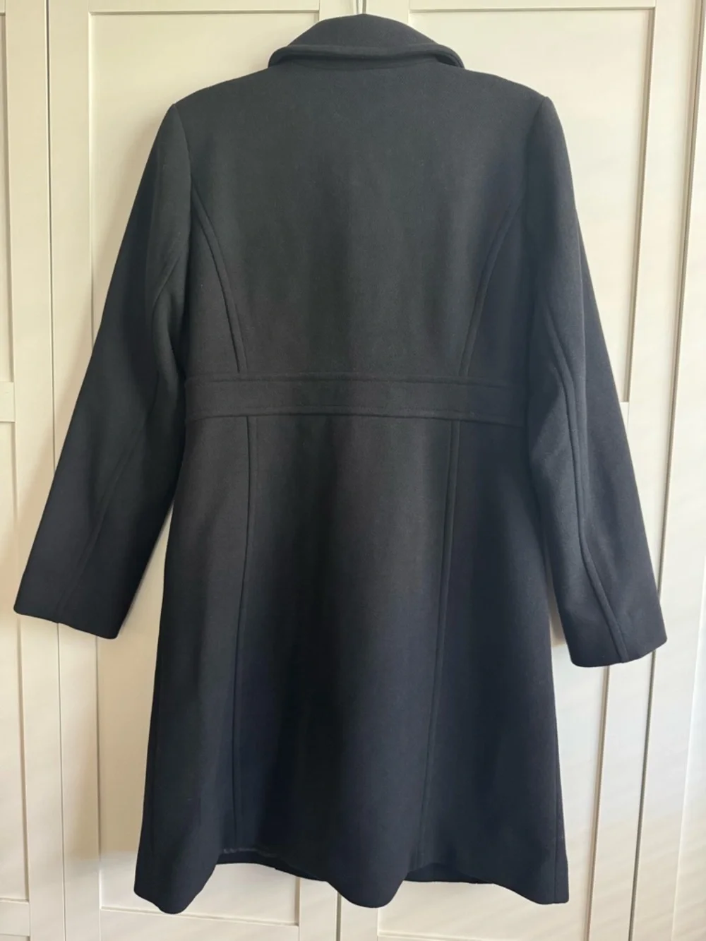 J.Crew Factory Wool-Blend Lady Day Coat Women's Size 8 Black - Picture 6 of 6